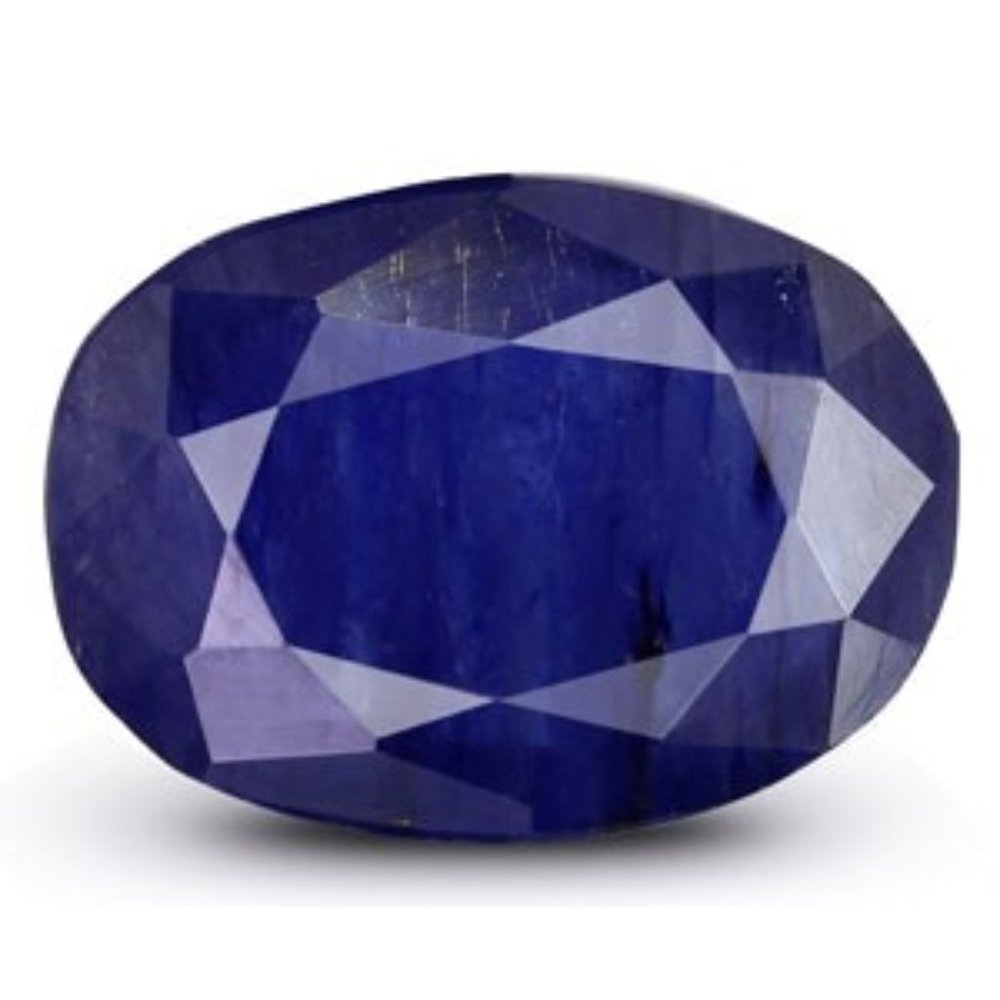 7.10 Ct Oval Cut Blue Sapphire Certified Gemstone